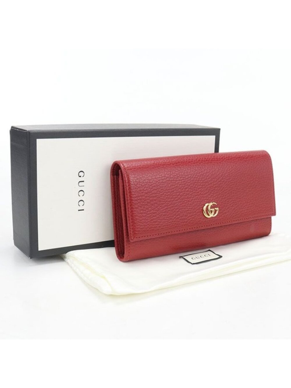 Gucci Continental Wallet Double G Bifold Leather